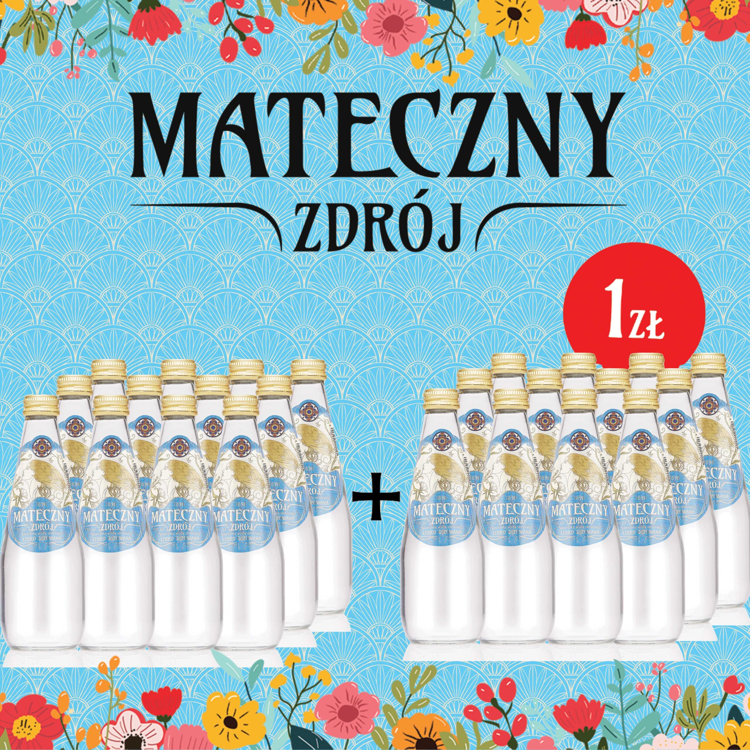 Mateczny Zdrój 330 ml lekko gazowany PROMOCJA 1+1!
