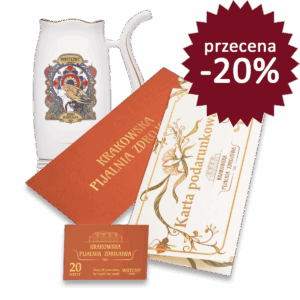 20 wizyt + pijałka - karta podarunkowa