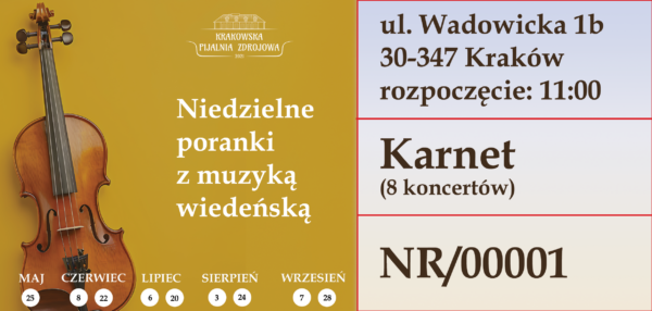 Niedzielne poranki z muzyką wiedeńską  - karnet na wszystkie koncerty